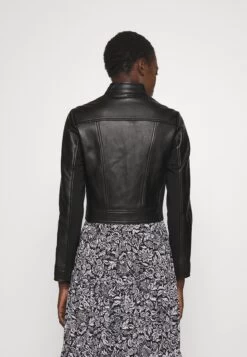 MICHAEL Michael Kors Ponti Combo - Leather Jacket -Fashion Clothing-Michael Kors 02d5c1fe97664a149293e56384e3d286