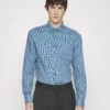Michael Kors Mini Square Dobby Slim Fit Shirt - Formal Shirt - Blue