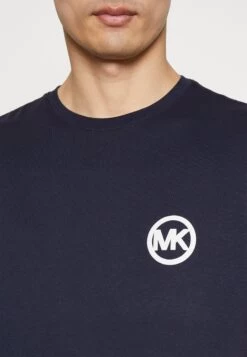 Michael Kors Block Logo Tee - Print T-Shirt - Midnight -Fashion Clothing-Michael Kors 04eb7e57d34e4e458de34fd37344101e