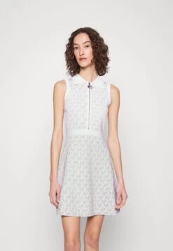 MICHAEL Michael Kors Zip - Jumper Dress - White/Silver