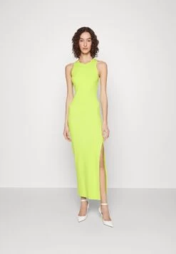 MICHAEL Michael Kors Tank Side Slit Maxi- Day Dress - Brt Limeade