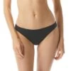 MICHAEL Michael Kors Iconic Solids Classic Bottom - Bikini Bottoms - Black -Fashion Clothing-Michael Kors 0bc3697eff4142148ff36b3a6a678788