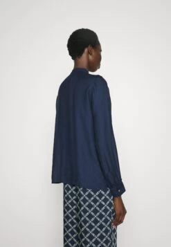 MICHAEL Michael Kors Button Down Blouse - Blouse - Midnightblue -Fashion Clothing-Michael Kors 0c69ff08ce294f21840cc7fe984049a8