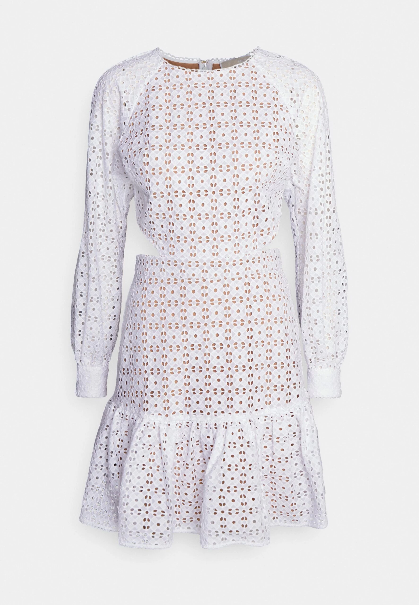MICHAEL Michael Kors Eyelet Cut Out Mini- Cocktail Dress / Party Dress - White 6 MICHAEL Michael Kors Eyelet Cut Out Mini- Cocktail Dress / Party Dress - White - Image 4