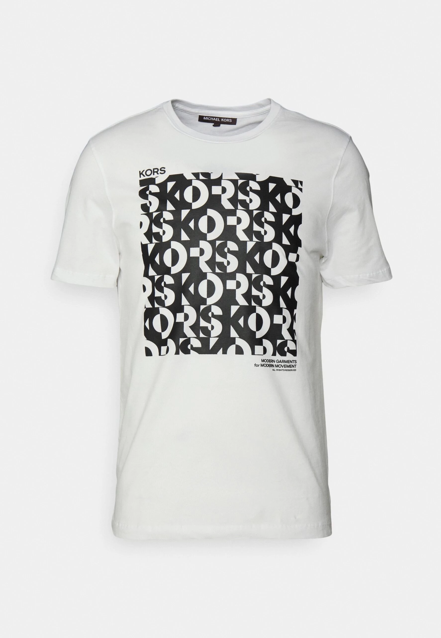 Michael Kors Kinetic Block Tee - Print T-Shirt - White 7 Michael Kors Kinetic Block Tee - Print T-Shirt - White - Image 5