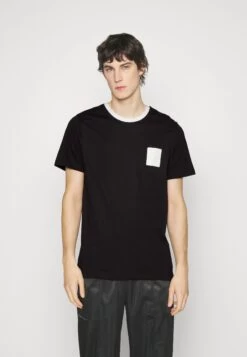 Michael Kors Cube Logo Tee - Print T-Shirt - Black