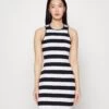MICHAEL Michael Kors Stripe Mini Tank - Shift Dress - Black/White -Fashion Clothing-Michael Kors 0dc8b54b6127420e97e4d23188bd91c0