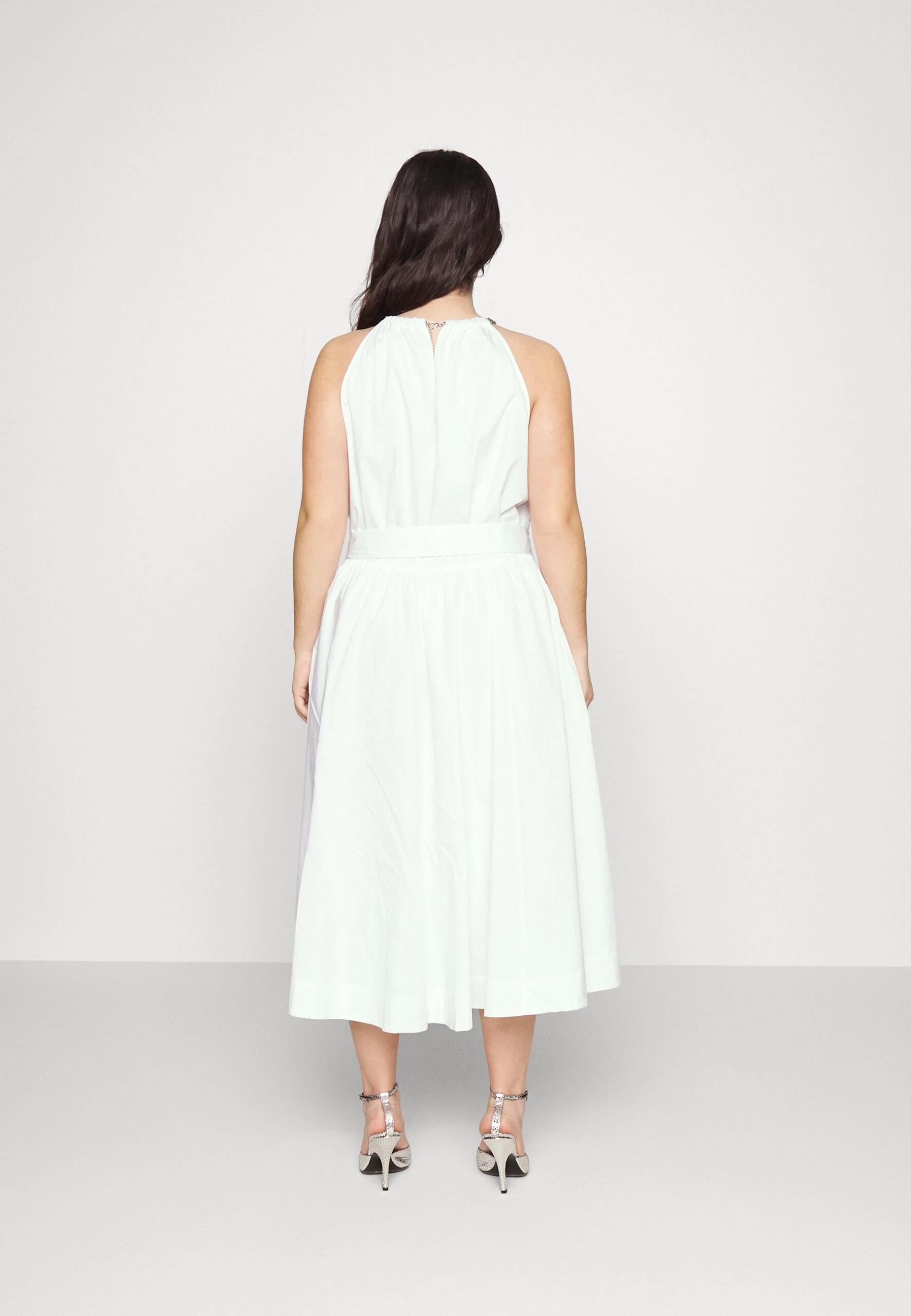 MICHAEL Michael Kors Chain Halter- Cocktail Dress / Party Dress - White 5 MICHAEL Michael Kors Chain Halter- Cocktail Dress / Party Dress - White - Image 3