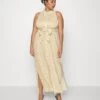 MICHAEL Michael Kors Sleeveless Maxi Tie - Maxi Dress - Khaki