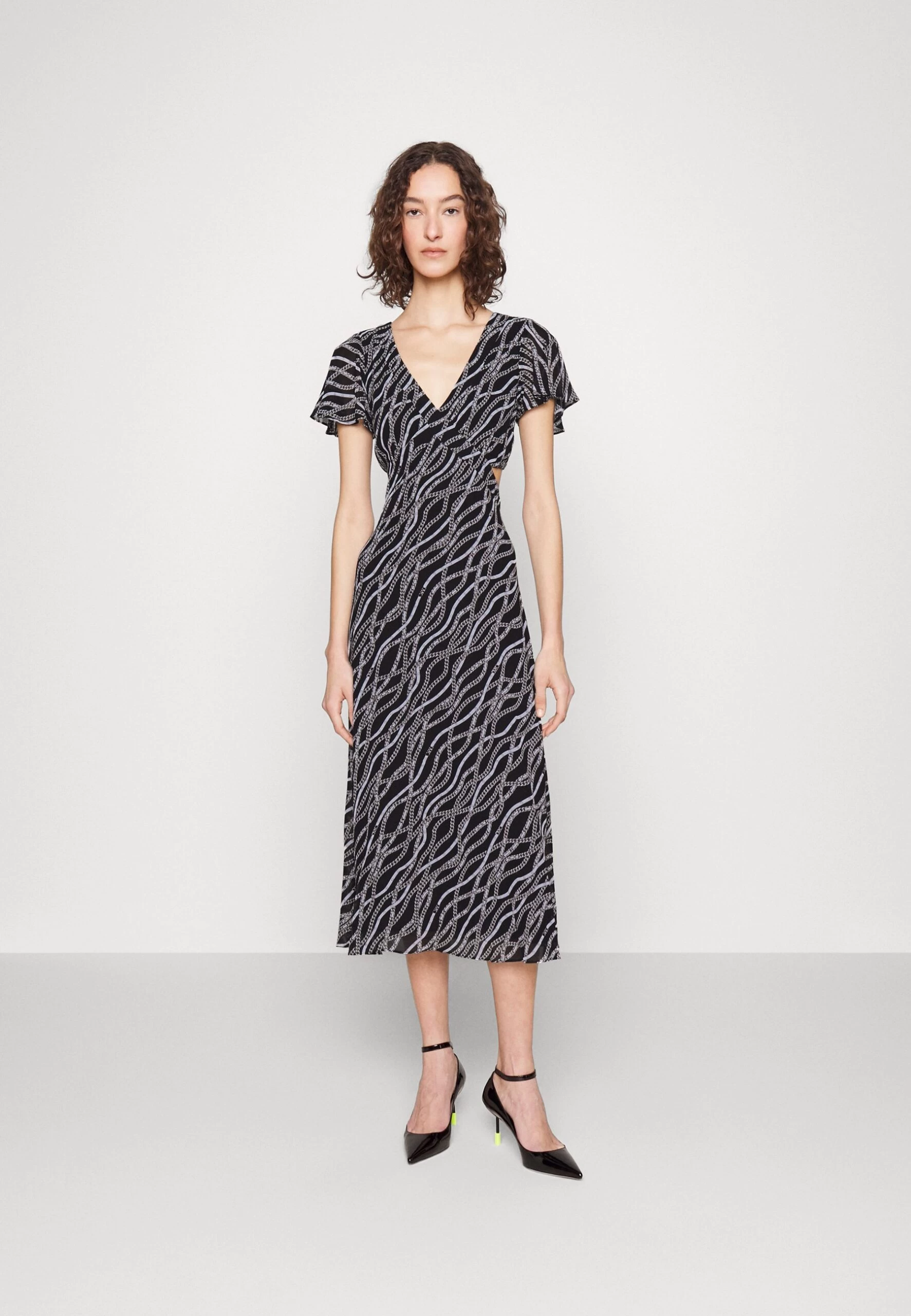 MICHAEL Michael Kors Chain Midi Cut Out - Day Dress 3 MICHAEL Michael Kors Chain Midi Cut Out - Day Dress