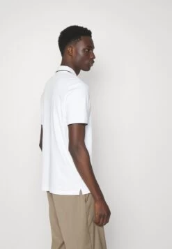 Michael Kors Chest Logo Tipped- Polo Shirt - White -Fashion Clothing-Michael Kors 12ed8e278210447bb9585c213368c97c