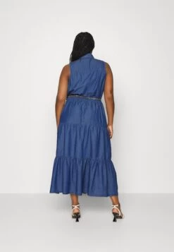 MICHAEL Michael Kors Chambray Tiered Ankle - Maxi Dress 10 MICHAEL Michael Kors Chambray Tiered Ankle - Maxi Dress -Fashion Clothing-Michael Kors 1319b247102e479381e9fa67bb02d5f7