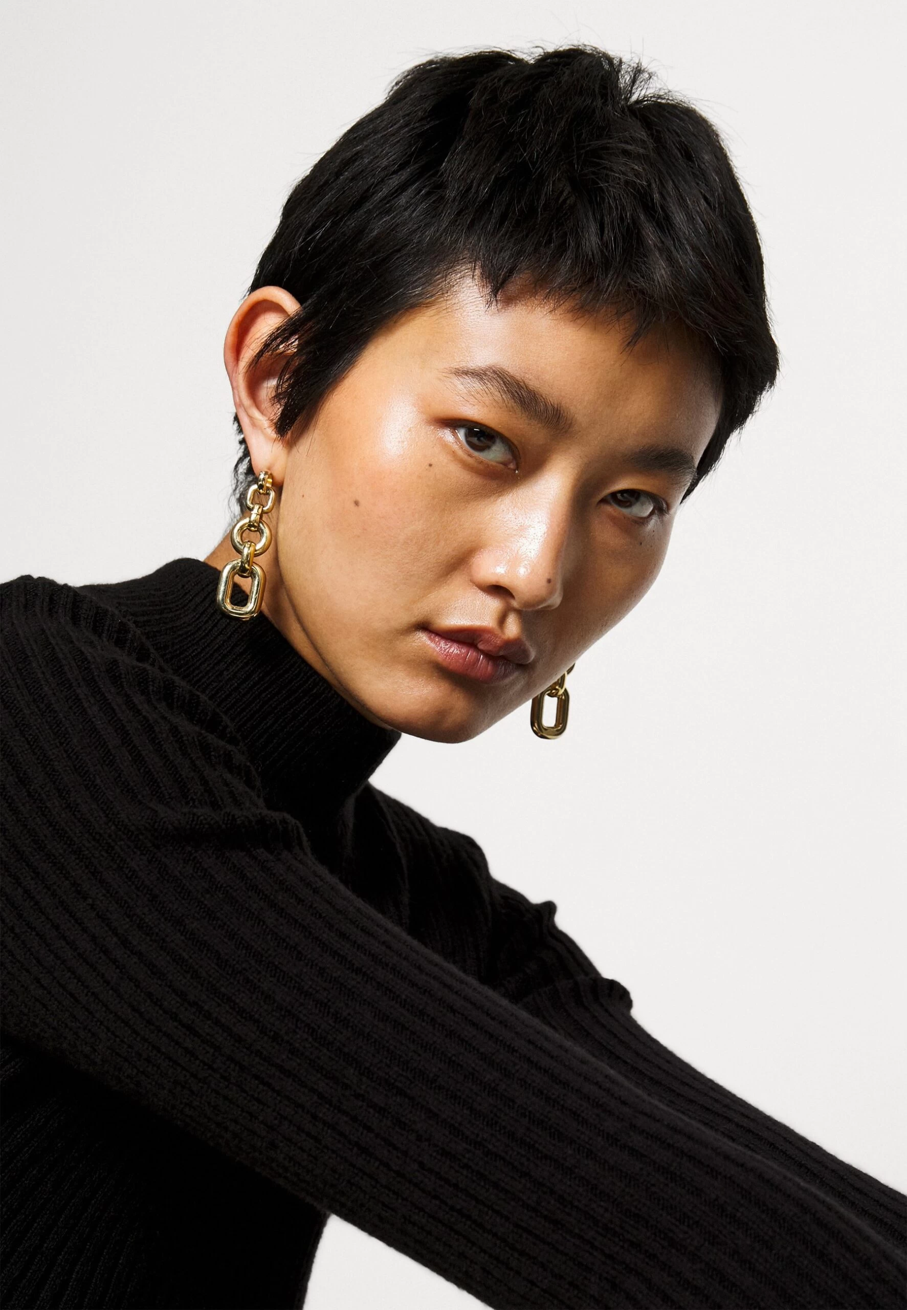 MICHAEL Michael Kors Mock Mini- Jumper Dress - Black 7 MICHAEL Michael Kors Mock Mini- Jumper Dress - Black - Image 5