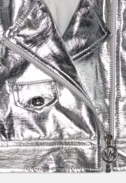 MICHAEL KORS KIDS Faux Leather Jacket - Zilver 7 MICHAEL KORS KIDS Faux Leather Jacket - Zilver -Fashion Clothing-Michael Kors 13feb0dab0fd4a82928da2410e8f1e55