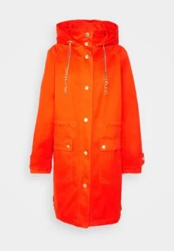 MICHAEL Michael Kors Chain Drawstring Anorak - Parka - Optic Orange 16 MICHAEL Michael Kors Chain Drawstring Anorak - Parka - Optic Orange -Fashion Clothing-Michael Kors 18f6204255714f7ebbd59a16d236bccc