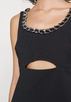 MICHAEL Michael Kors Tank Cutout Chain- Jersey Dress - Black -Fashion Clothing-Michael Kors 1abf7a7119da4e2ea39441824e07df95