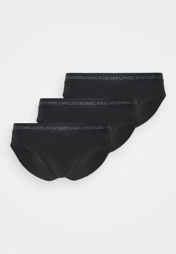 Michael Kors Supreme Touch Contrast Waist 3 Pack - Briefs - Black -Fashion Clothing-Michael Kors 1b0c42e4a6d94858afbca283643b9683