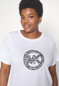 MICHAEL Michael Kors Zebra Charm Logo Tee - Print T-Shirt - White 11 MICHAEL Michael Kors Zebra Charm Logo Tee - Print T-Shirt - White -Fashion Clothing-Michael Kors 1cd53c0c7e9a4bfb9f69dfd37da50e17