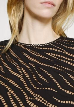 MICHAEL Michael Kors Eyelet Cap Dress - Cocktail Dress / Party Dress - Black -Fashion Clothing-Michael Kors 1ceff950093e4b7592c89de0bf7f4026