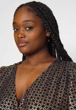 MICHAEL Michael Kors Foil Links Hank Hem - Cocktail Dress / Party Dress - Gold -Fashion Clothing-Michael Kors 1d6034d04612426c897d6c3f1fb5a632