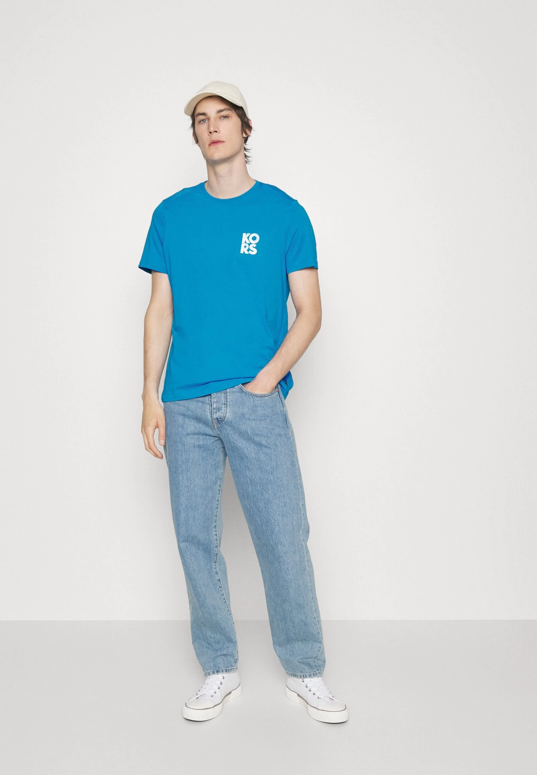 Michael Kors Transistor Tee - Print T-Shirt - Brtcyan Blue 4 Michael Kors Transistor Tee - Print T-Shirt - Brtcyan Blue - Image 2