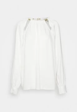 MICHAEL Michael Kors Chain Cut Out Top - Blouse - White -Fashion Clothing-Michael Kors 2000b6f312884e97be227c16a2a7413c