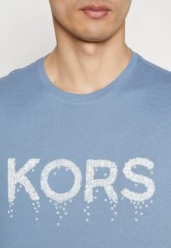 Michael Kors Kors Spill Tee - Print T-Shirt - Blau -Fashion Clothing-Michael Kors 20ed2717e486458eae50aafeaf50d422