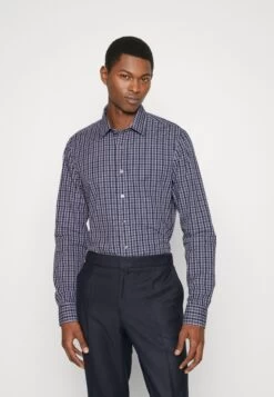 Michael Kors Washed Check Slim Fit - Formal Shirt - Denim