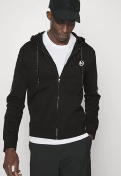 Michael Kors New Evergreen Hoodie - Zip-Up Sweatshirt - Black -Fashion Clothing-Michael Kors 258910a995484bb0aa320bcfad67c961