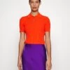 MICHAEL Michael Kors Top - Polo Shirt - Optic Orange -Fashion Clothing-Michael Kors 25a50b77440a42c4bd648bb88b45f0d3