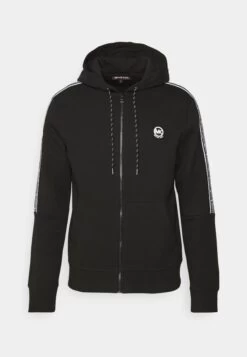 Michael Kors New Evergreen Hoodie - Zip-Up Sweatshirt - Black -Fashion Clothing-Michael Kors 264c59c5f81149348f3939bd281449c7