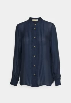 MICHAEL Michael Kors Button Down Blouse - Blouse - Midnightblue -Fashion Clothing-Michael Kors 28f8aa3611c14f72a08ddb68a635ea18