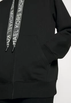 MICHAEL Michael Kors Mkgo Thru Hoodie - Zip-Up Sweatshirt - Black 13 MICHAEL Michael Kors Mkgo Thru Hoodie - Zip-Up Sweatshirt - Black -Fashion Clothing-Michael Kors 2c9fbf98a91a423aac81f8fc5860e09c