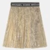 MICHAEL KORS KIDS Pleated Skirt - Gold-Coloured