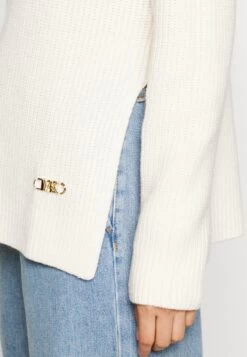 MICHAEL Michael Kors Funnel - Jumper - Bone -Fashion Clothing-Michael Kors 306e99b34aa34436bdbb8564deabd336