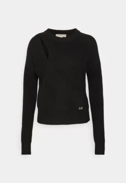 MICHAEL Michael Kors Key Hole Cutout - Jumper - Black -Fashion Clothing-Michael Kors 31ab05b9c575470e803661e7ccdb51c9
