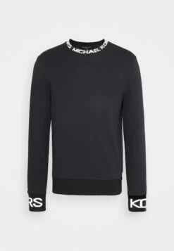 Michael Kors Tape Crew - Sweatshirt - Black -Fashion Clothing-Michael Kors 3357b8e724494cdfa366ab806d11b1ad