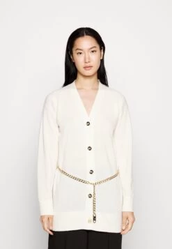 MICHAEL Michael Kors Empire Chain Belt- Cardigan - Bone