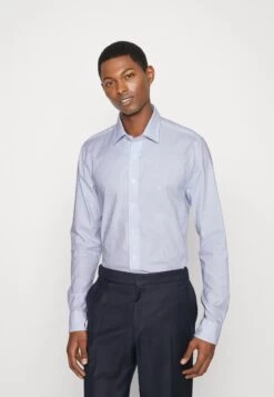 Michael Kors Oxford Stripe Washed Slim - Formal Shirt - Light Blue