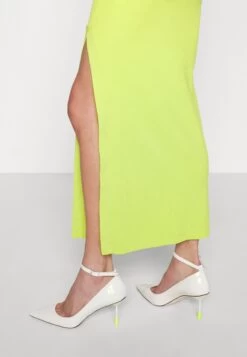 MICHAEL Michael Kors Tank Side Slit Maxi- Day Dress - Brt Limeade -Fashion Clothing-Michael Kors 37f7194f23c7415eb5bfab7693e864d0