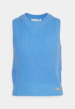 MICHAEL Michael Kors Solid Crop - Top - Light Blue -Fashion Clothing-Michael Kors 394a631c617b4115a8a66e265ac8e694