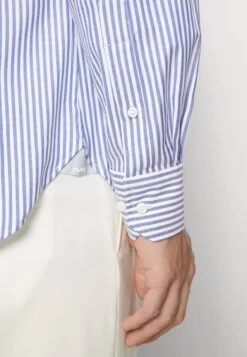 Michael Kors Stripe Slim - Formal Shirt - Blue 13 Michael Kors Stripe Slim - Formal Shirt - Blue -Fashion Clothing-Michael Kors 3b44d31621f745f884db2d8f2aeb475a