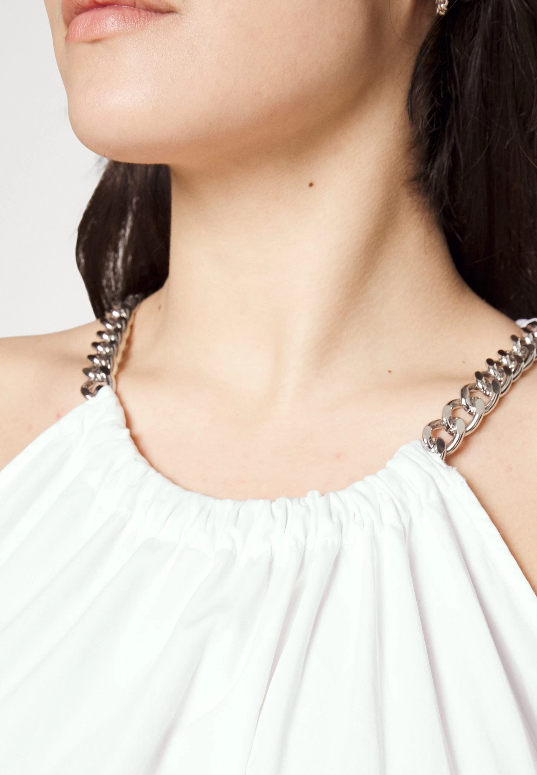 MICHAEL Michael Kors Chain Halter- Cocktail Dress / Party Dress - White 8 MICHAEL Michael Kors Chain Halter- Cocktail Dress / Party Dress - White - Image 6