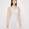 MICHAEL Michael Kors Eyelet Midi- Cocktail Dress / Party Dress - White