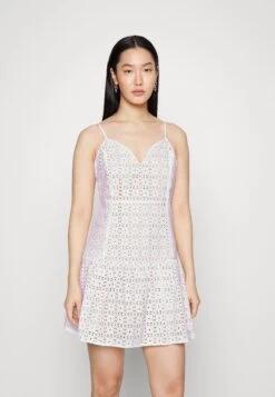 MICHAEL Michael Kors Eyelet Midi- Cocktail Dress / Party Dress - White