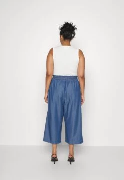 MICHAEL Michael Kors Wide Leg Tie Front Pants - Trousers - Blue -Fashion Clothing-Michael Kors 413e05ff8d1b488cb775f41deba9ed51