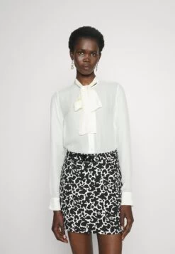 MICHAEL Michael Kors Bow Blouse - Button-Down Blouse - Bone