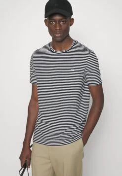 Michael Kors Stripe Tee - Print T-Shirt - Black -Fashion Clothing-Michael Kors 494a33ddd9854ee6ad69513491961328