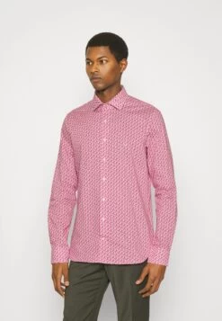 Michael Kors Diagonal Print Slim Shirt - Shirt - Cherry