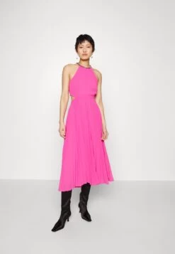 MICHAEL Michael Kors Pleated Cutout- Occasion Wear - Cerise